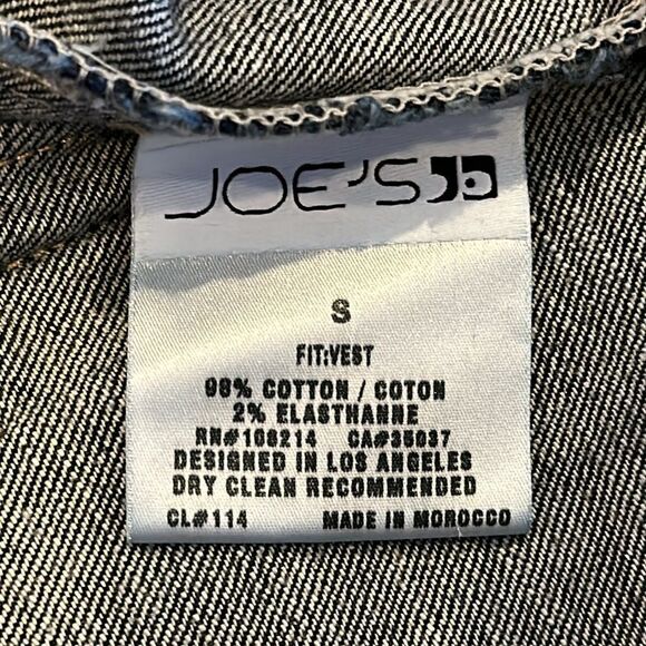 Joe’s Jeans Women’s Denim Distressed Vest - Picture 6 of 7